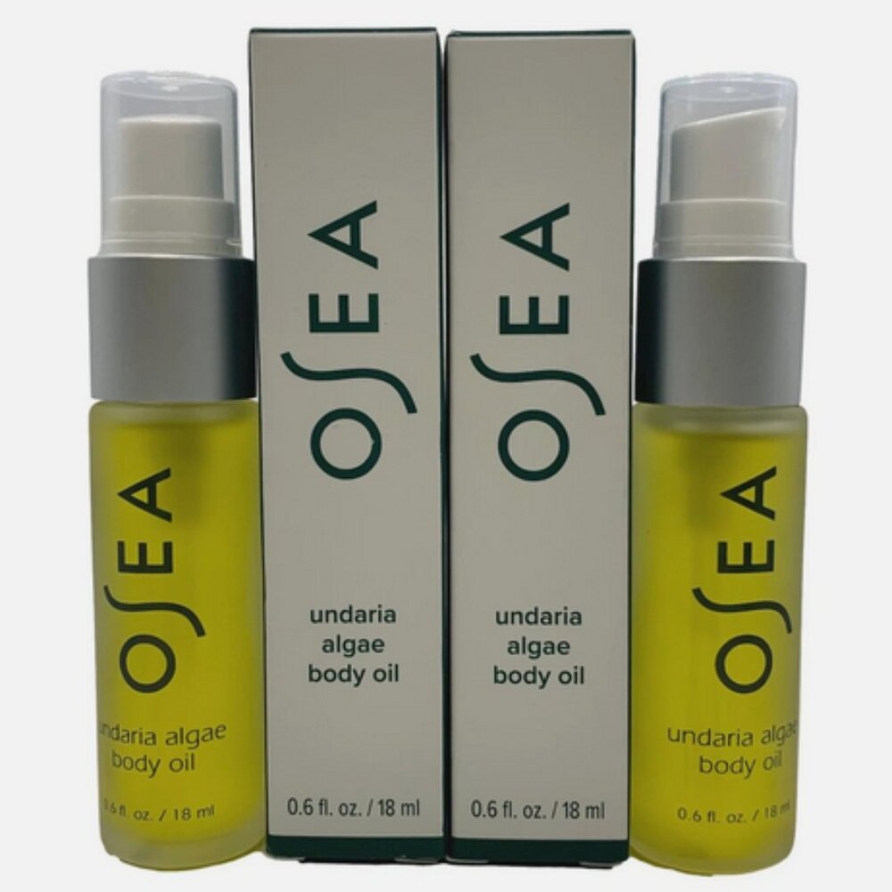 2 PACK - OSEA Undaria Algae Body Oil 0.6 fl oz / 18 ml each Travel Sized  NIB